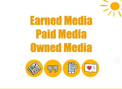 Earned media, Paid Media and owned media