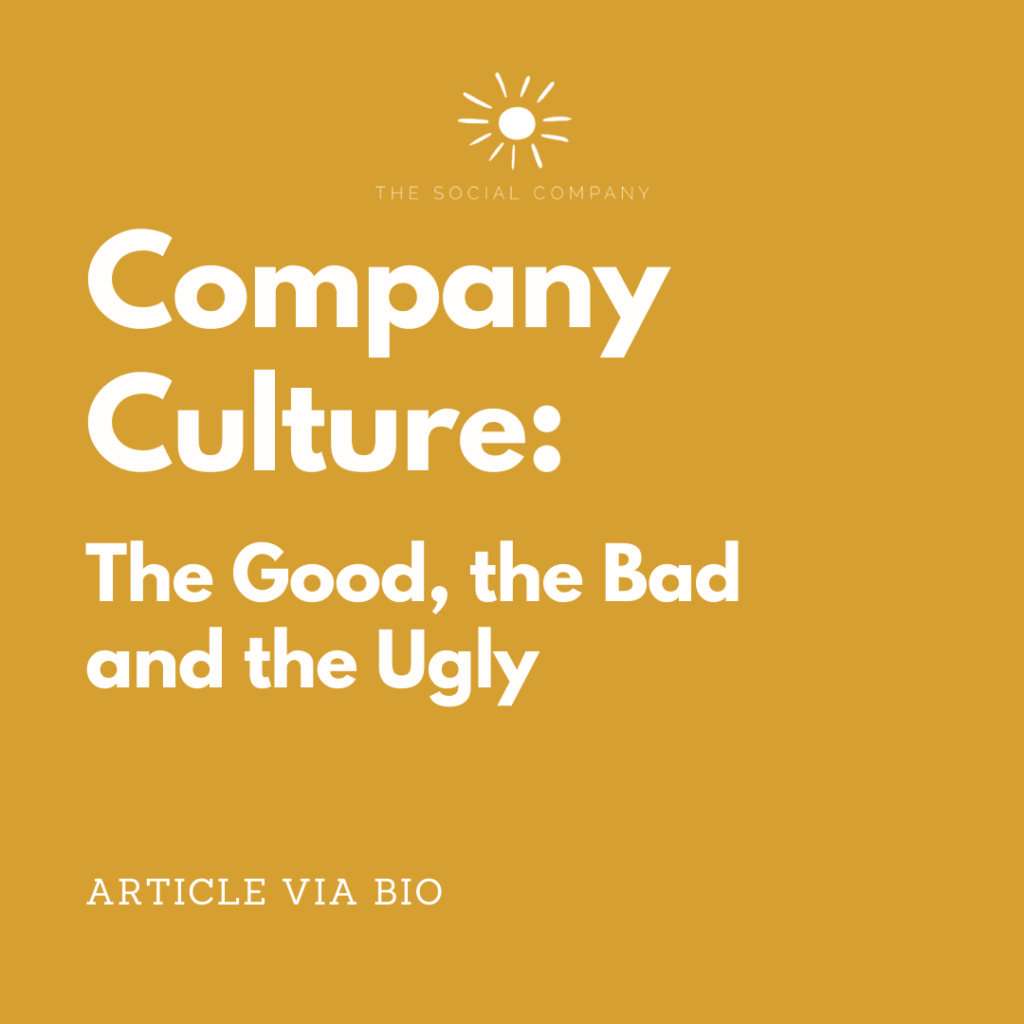 Company Culture: The Good, the Bad, and the Ugly